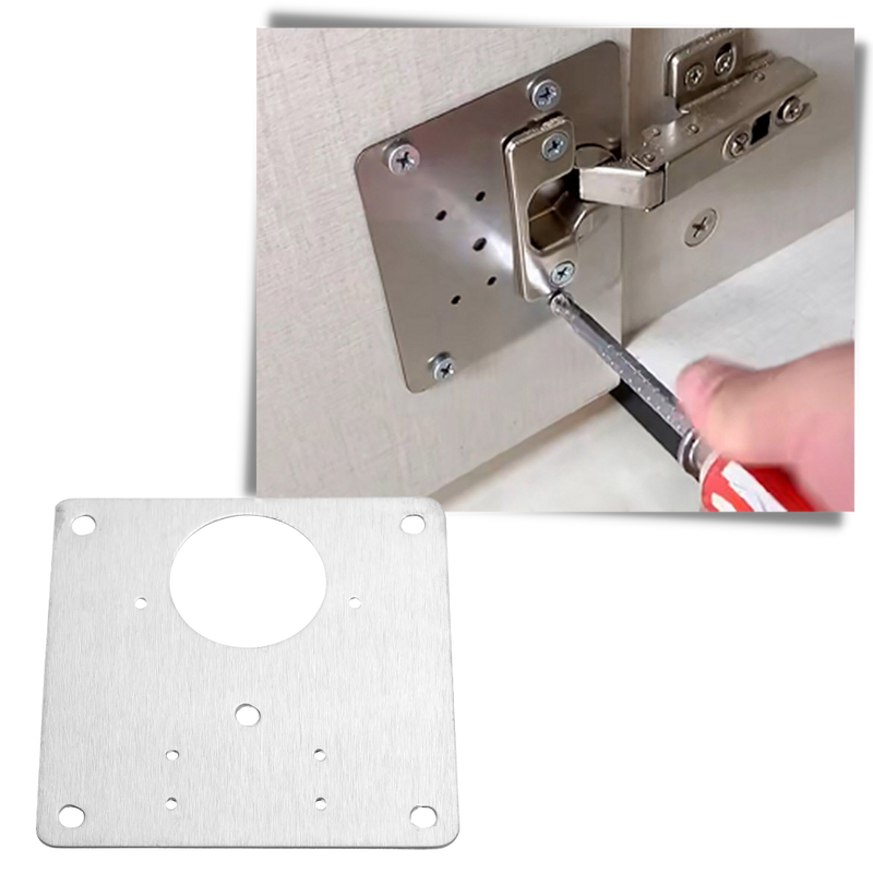 Set of Hinge Repair Plates