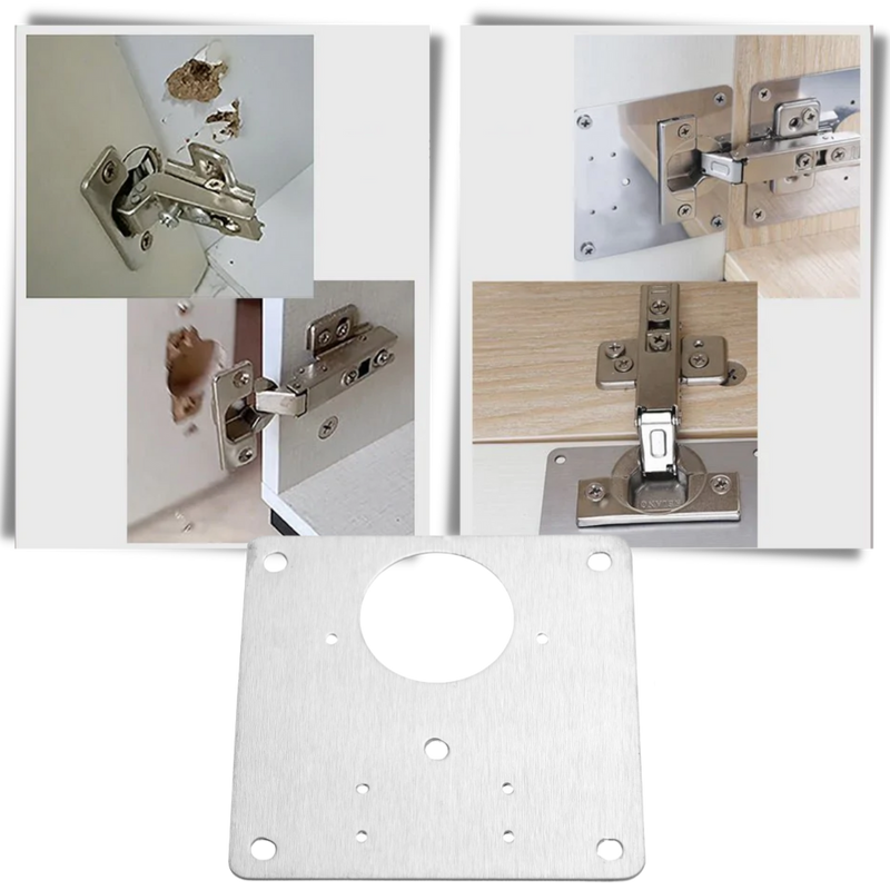 Set of Hinge Repair Plates