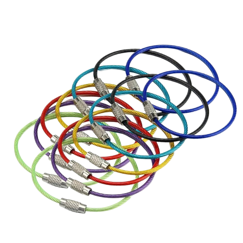 Pack of Flexible Wire Keychains