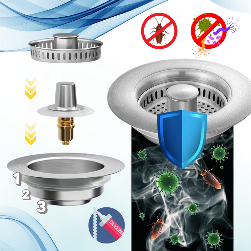 Multi-Function Stainless Steel Sink Drain
