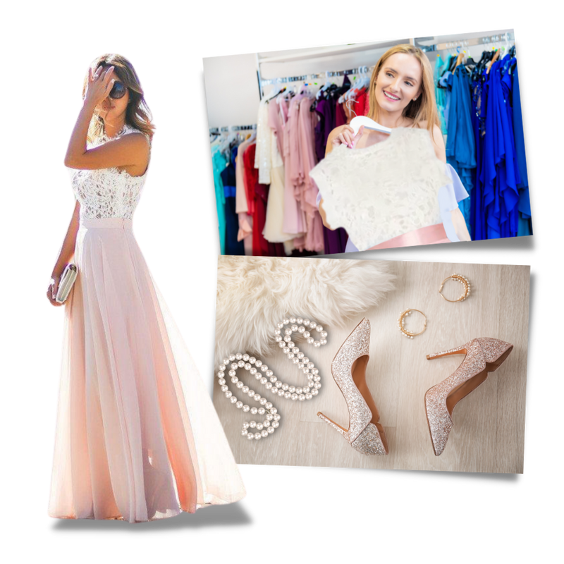 Prairie Chic Lace Chiffon Dress